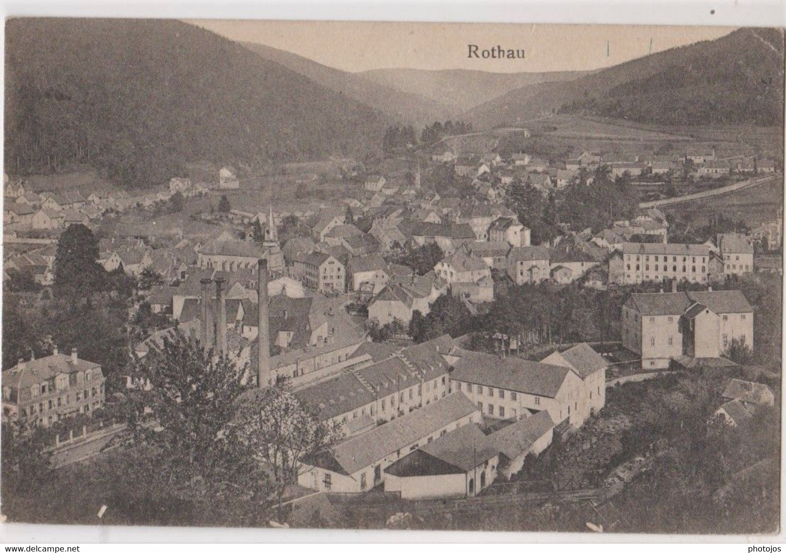 CPA Rothau    (67) Le Village Et Les Usines   Ed Schmidtt - Rothau