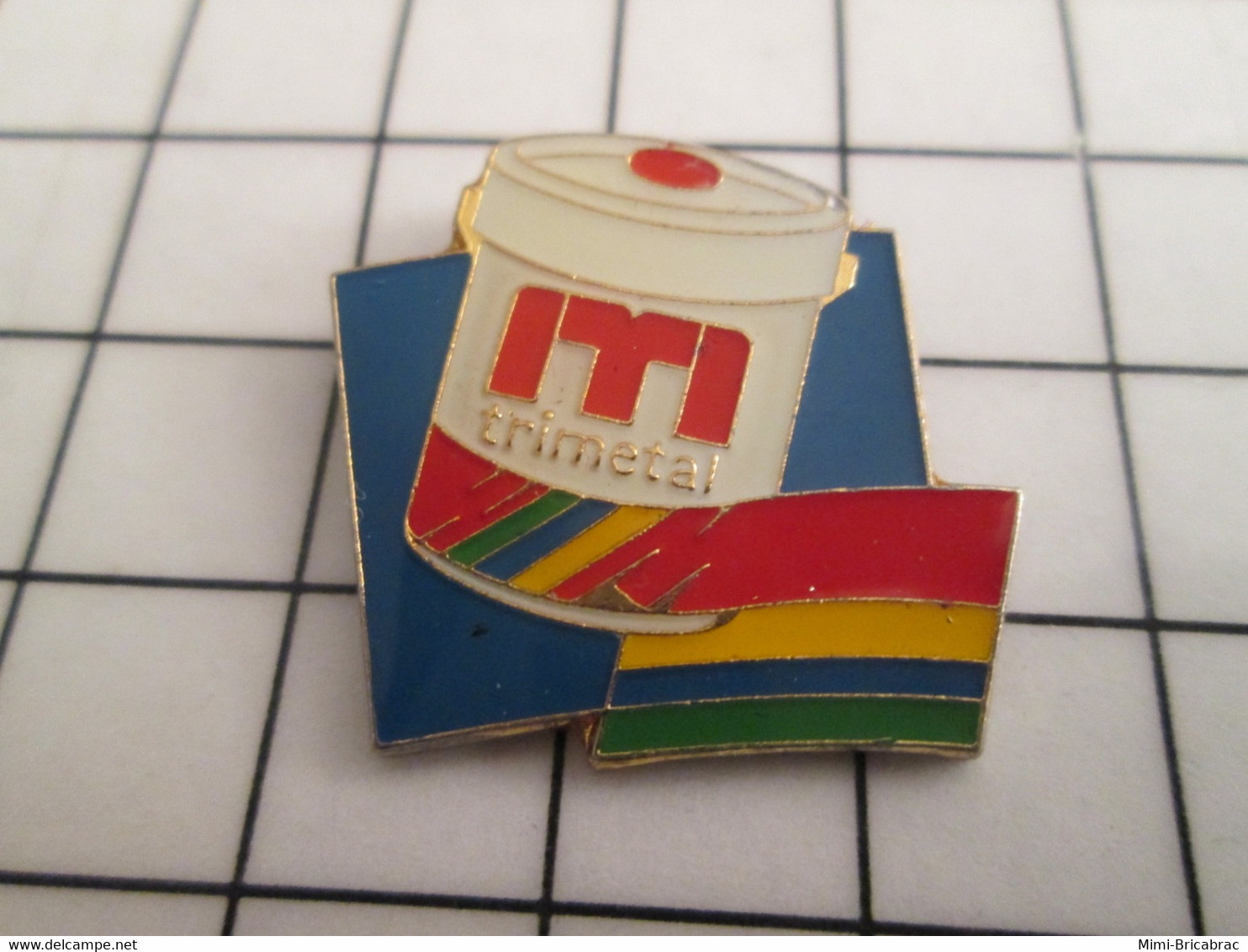 712D Pin's Pins / Rare Et De Belle Qualité !!! THEME MARQUES / POT DE PEINTURE ITI TRIMETAL - Marques