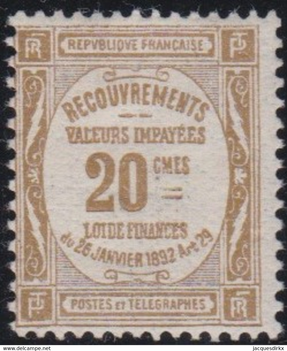 France  >  Y&T  .     Taxe 45  .     *       .    Neuf Avec  Charnière   .   /   .  Mint-hinged - 1859-1959 Neufs
