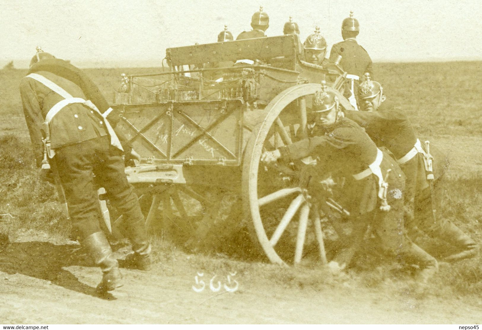 Armée Prussienne. Camp D'artillerie D'Elsenborn . Manoeuvre De Matériels D'artillerie. - Manoeuvres