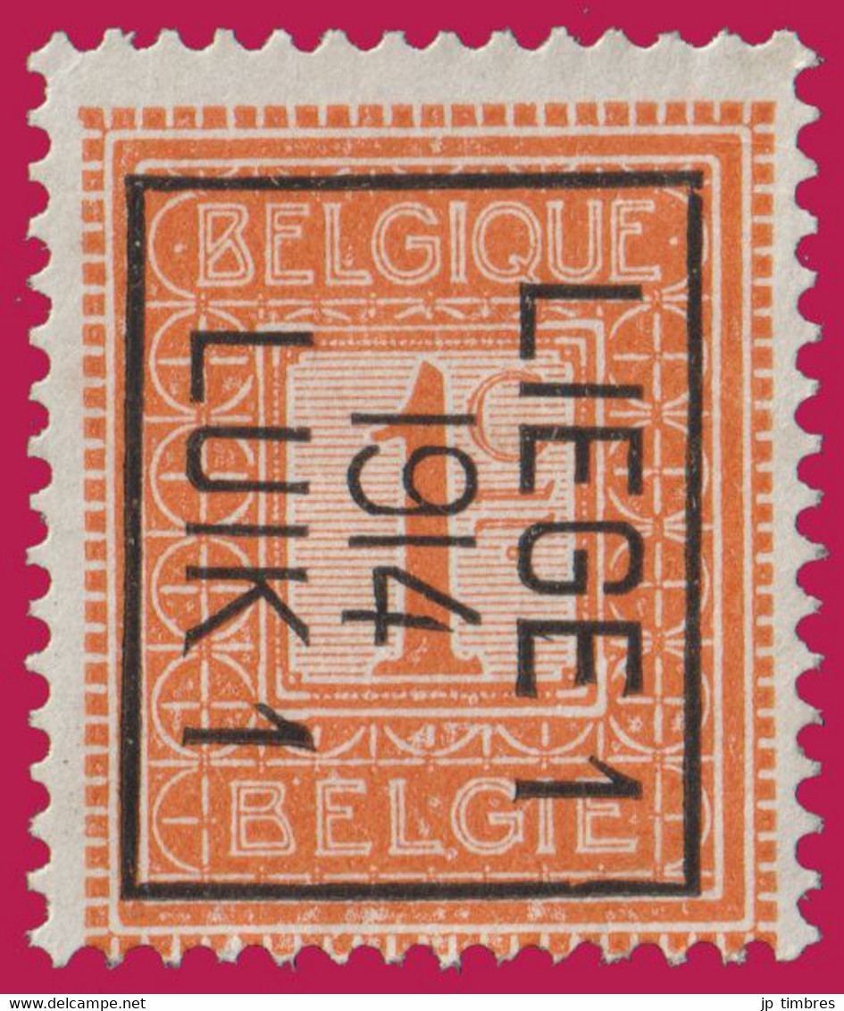 PRE - Cat.: Typo 48b (Position B) LIEGE 1 1914 LUIK 1 - Typo Precancels 1912-14 (Lion)