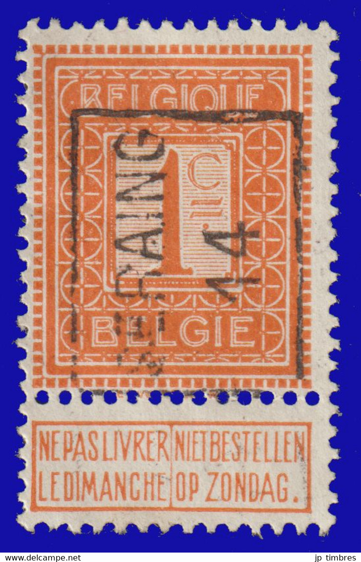 COB N° 108 - Cat. 2318 (Position A)  SERAING 14 - Typografisch 1912-14 (Cijfer-leeuw)