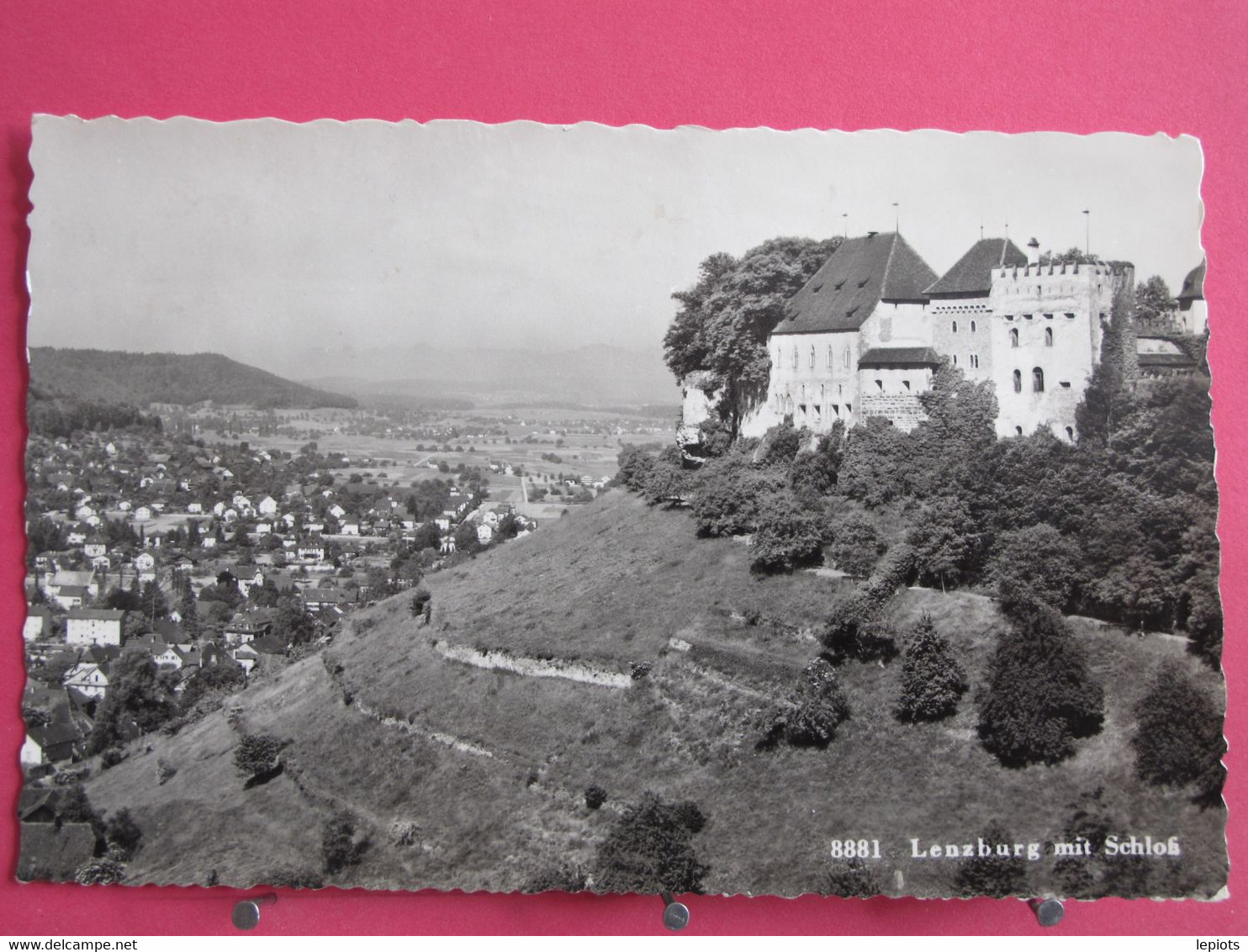 Visuel Très Peu Courant - Suisse - Lenzburg Mit Schloss - CPSM En Très Bon état - R/verso - Lenzburg