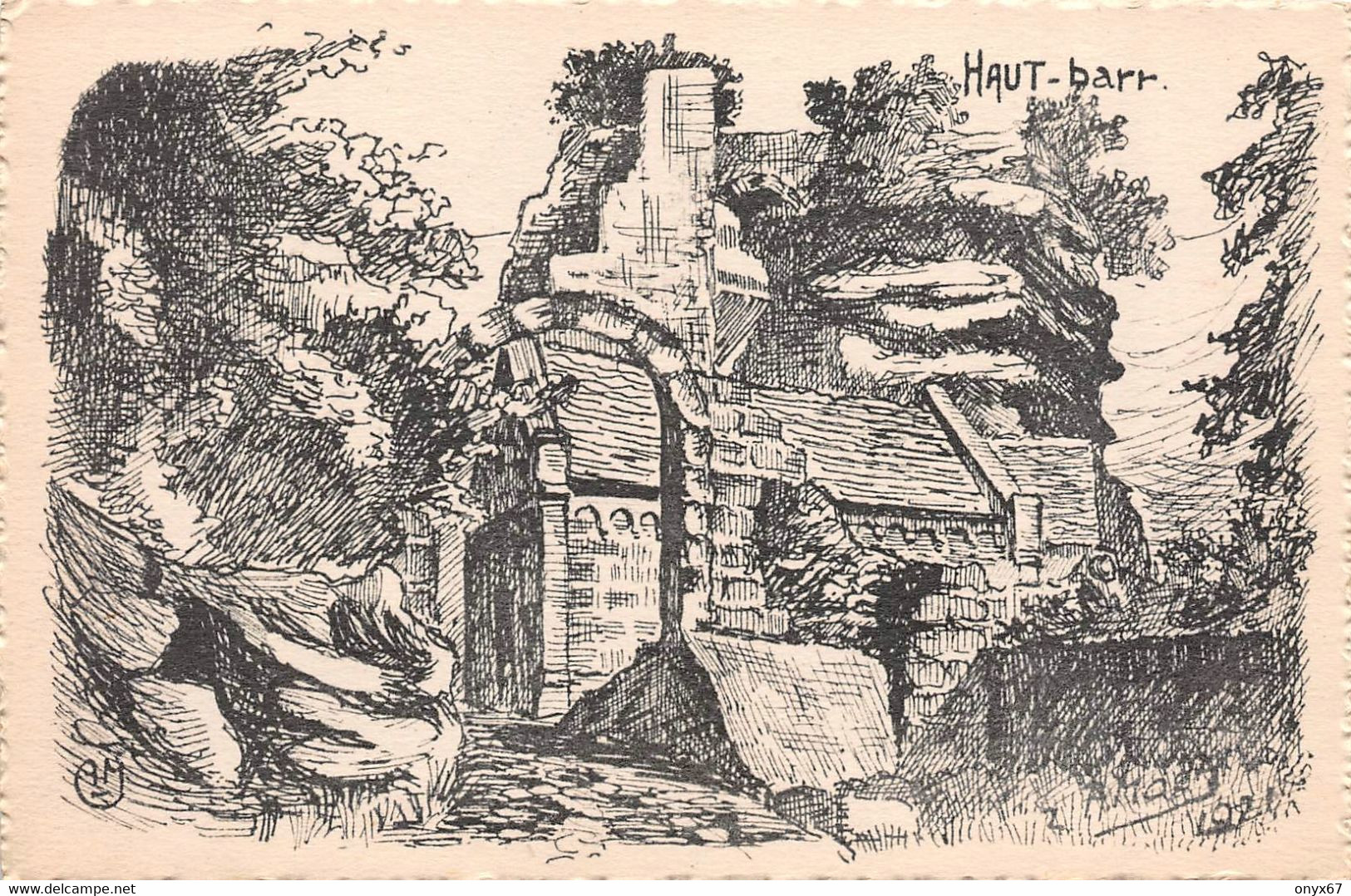 LE HAUT-BARR-Saverne-Zabern-Le Château-67-Bas-Rhin - Dessin-Illustrateur A. Maetz - Saverne