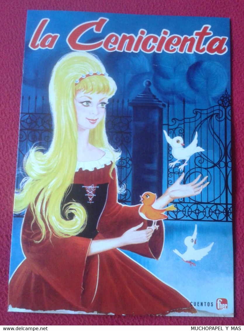 ESPAGNE SPAIN ANTIGUO CUENTO DE CUENTOS FHER COLECCIÓN NIEVE 1973 LA CENICIENTA C. PERRAULT CINDERELLA VER FOTOS TALE... - Juniors