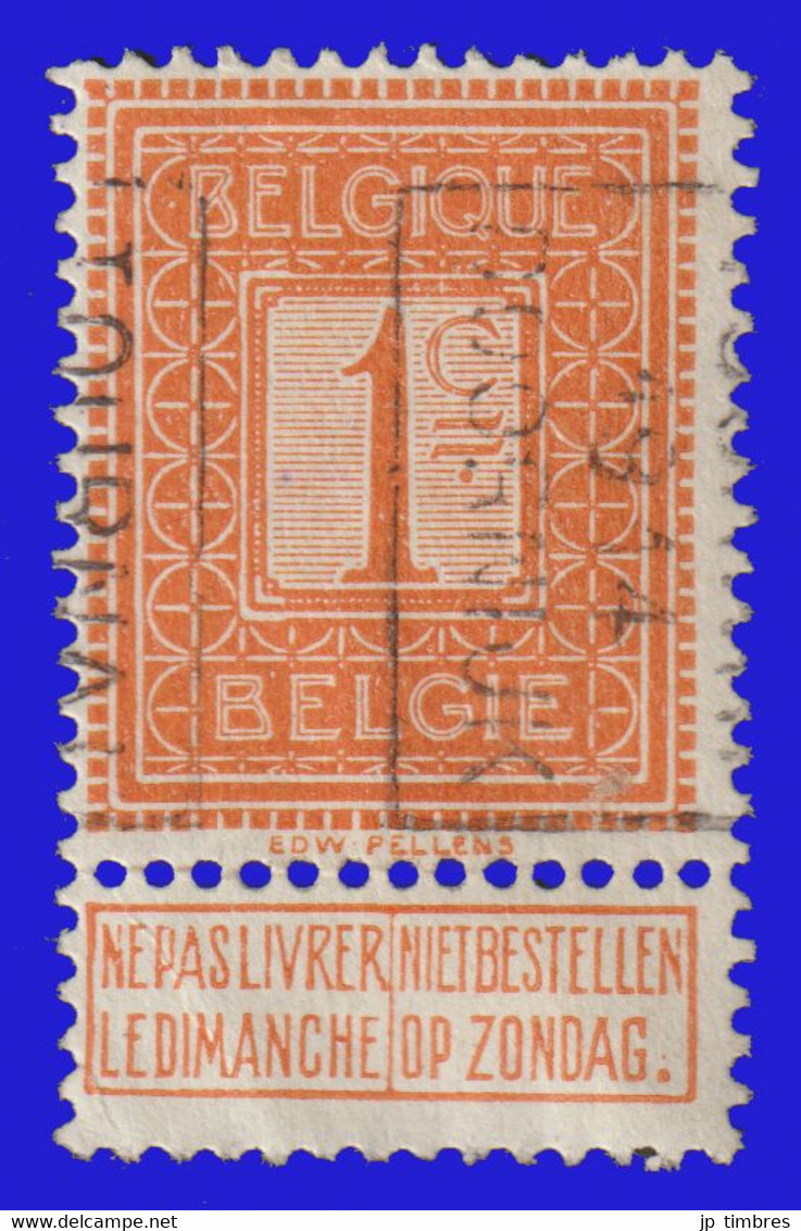 Pre - N° Cat. 2323 (Position B) TOURNAI 1914 DOORNIJK - Roulettes 1910-19