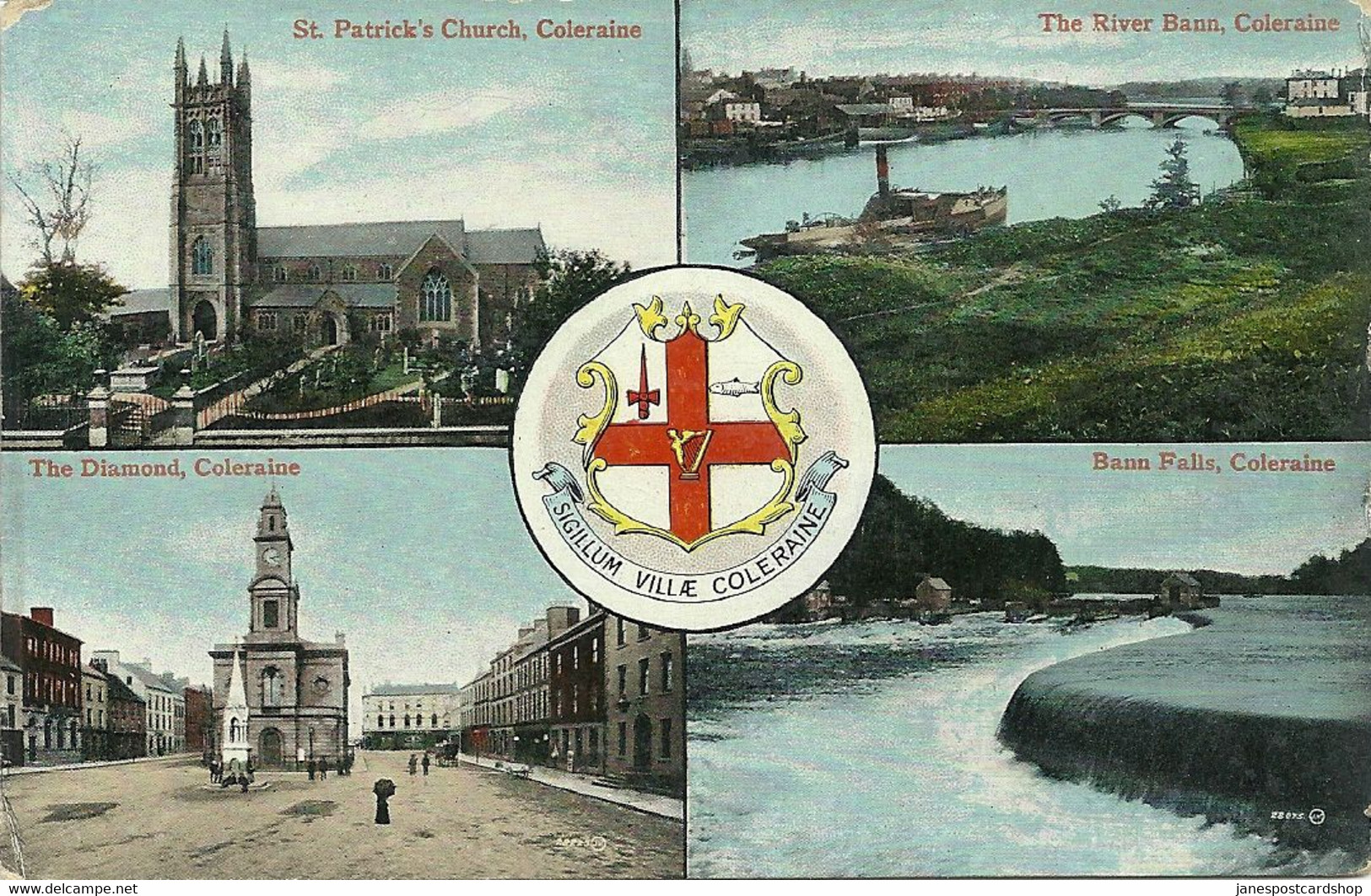 COLOURED MULTIVIEW - COLERAINE - COUNTY LONDONDERRY- N. IRELAND - Londonderry