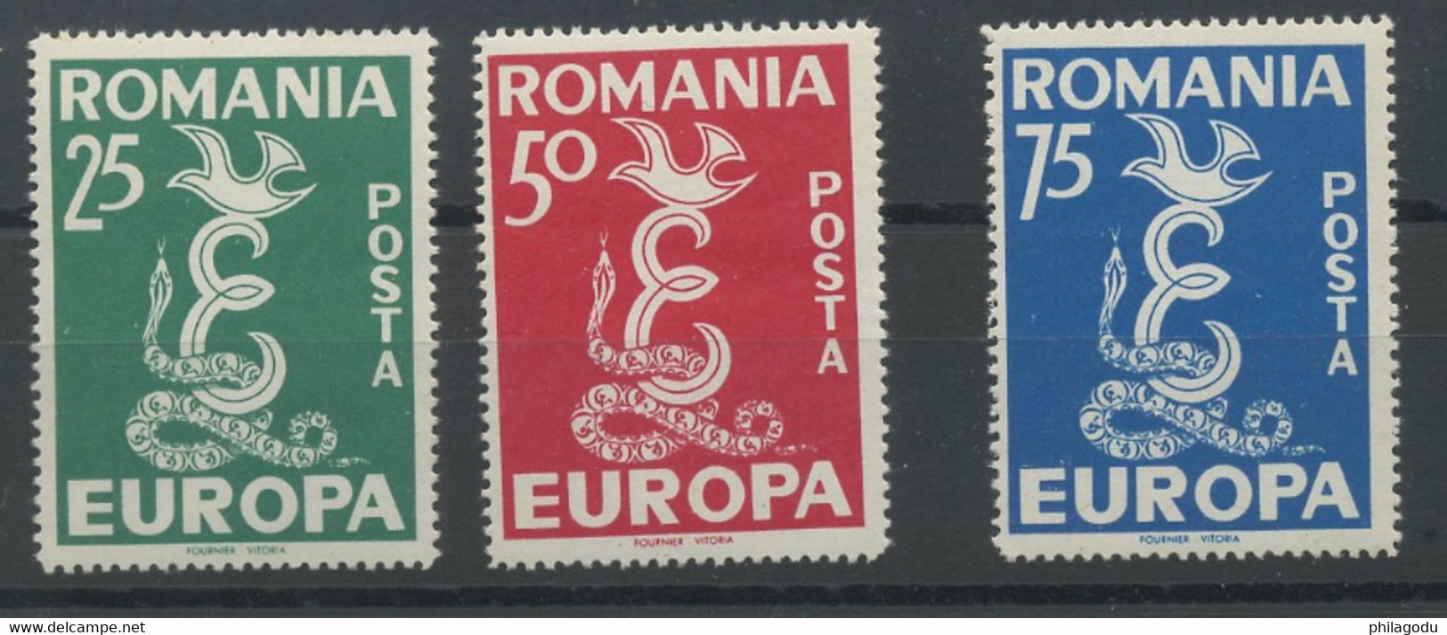 PRO Europa NON éMIS 1958. 3 Val** Coté Dallay En 2004 = 50-euros - Autres & Non Classés