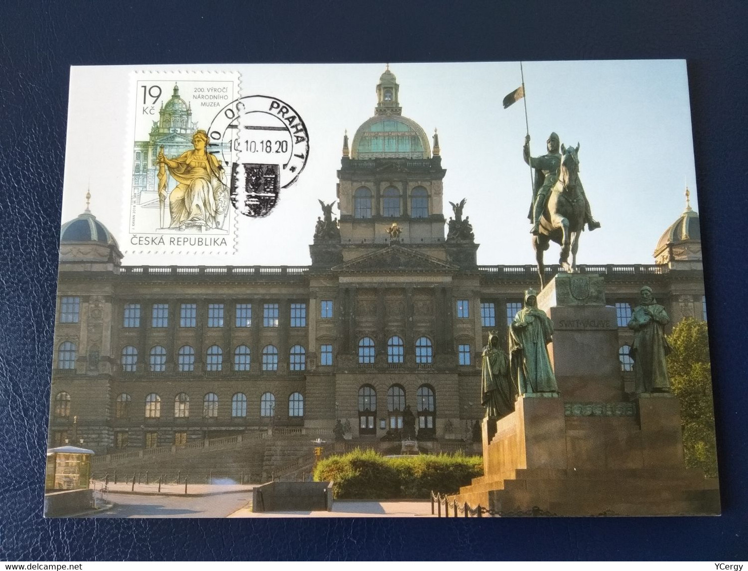 Tchéquie #1000 Carte Maximum PJ Premier Jour First Day Musée National Museum à Prague Praha 10.10.2018 Autographe - Storia Postale