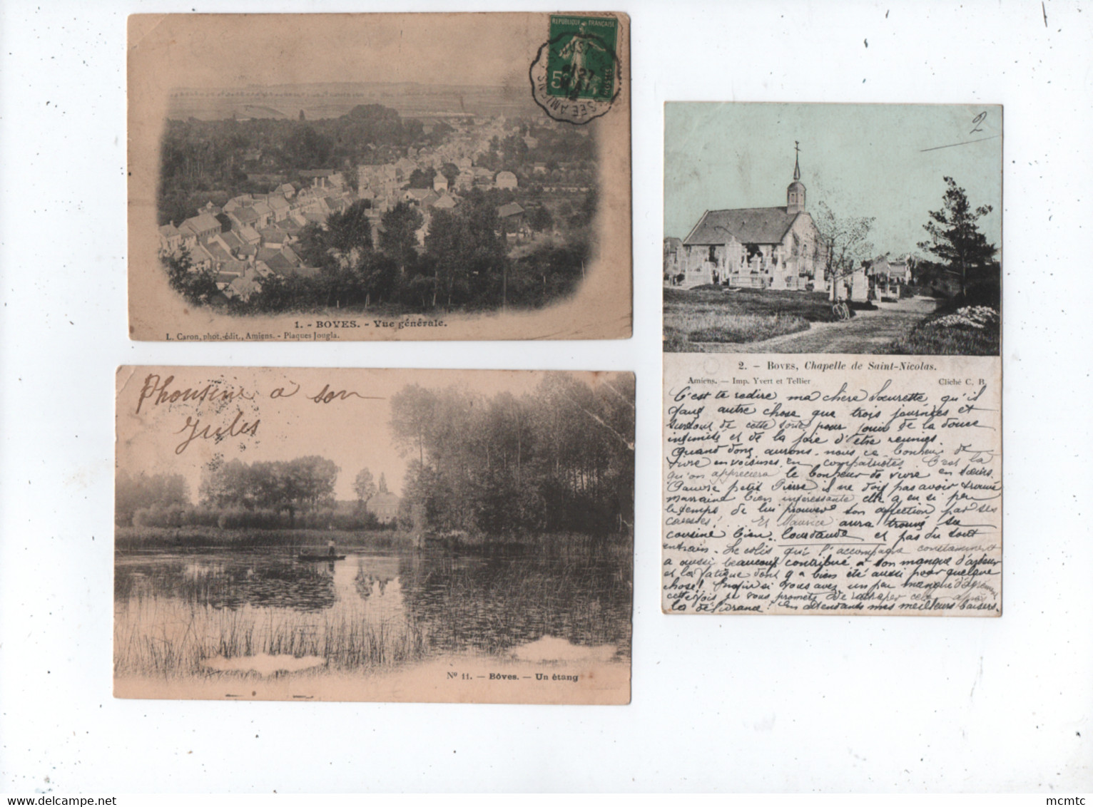 6 Cartes  -  Boves -   (Somme) - Boves