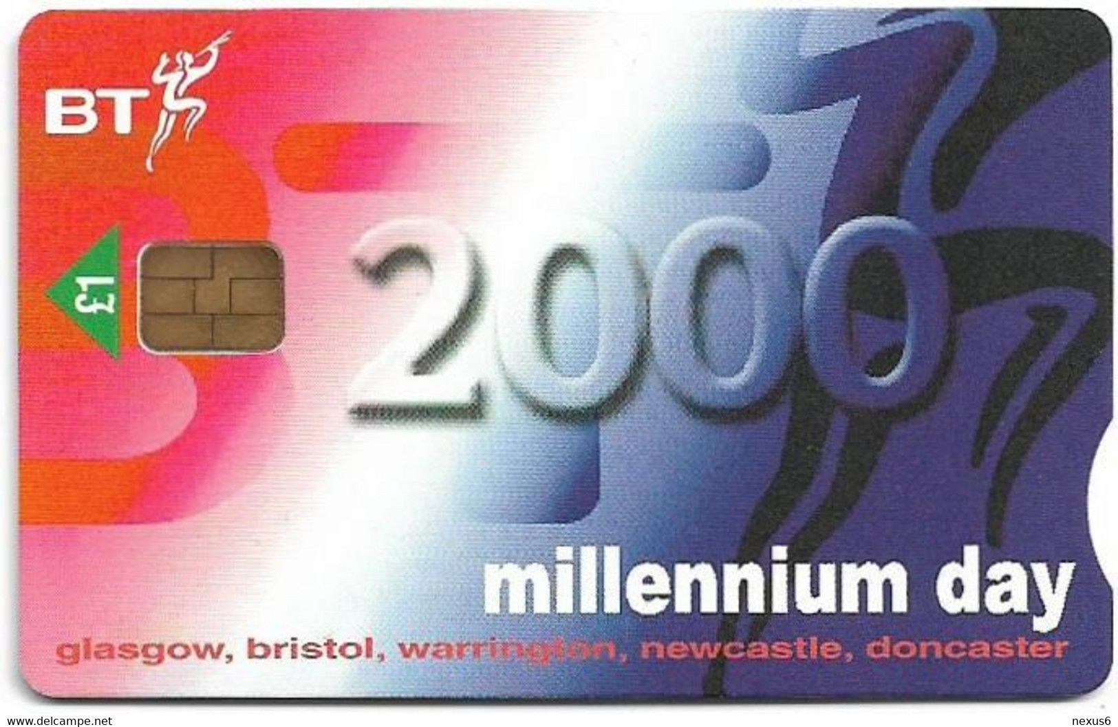 UK - BT (Chip) - PRO516 - BCI-110 - BT Call Centres, Millennium Day, £1, 8.800ex, Mint - BT Promotional