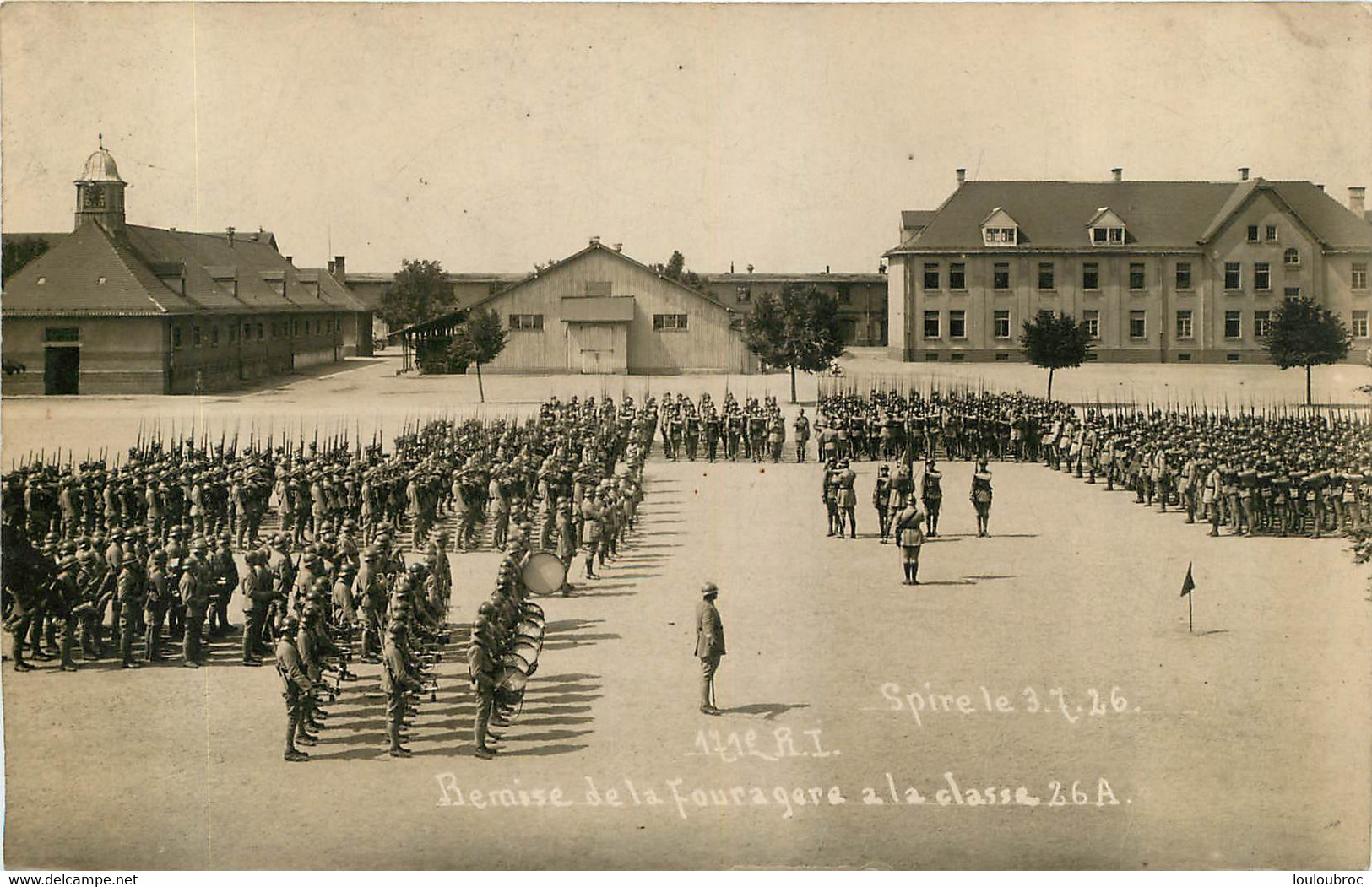 SPIRE  LE 03/07/1926 171em RI REMISE DE LA FOURAGERE A LA CLASSE 26 A - Speyer