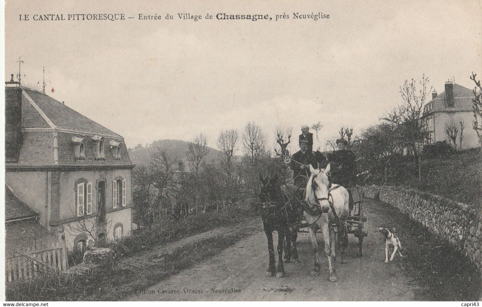 15 NEUVEGLISE   ENTREE DU VILLAGE DE CHASSAGNE - Sonstige & Ohne Zuordnung