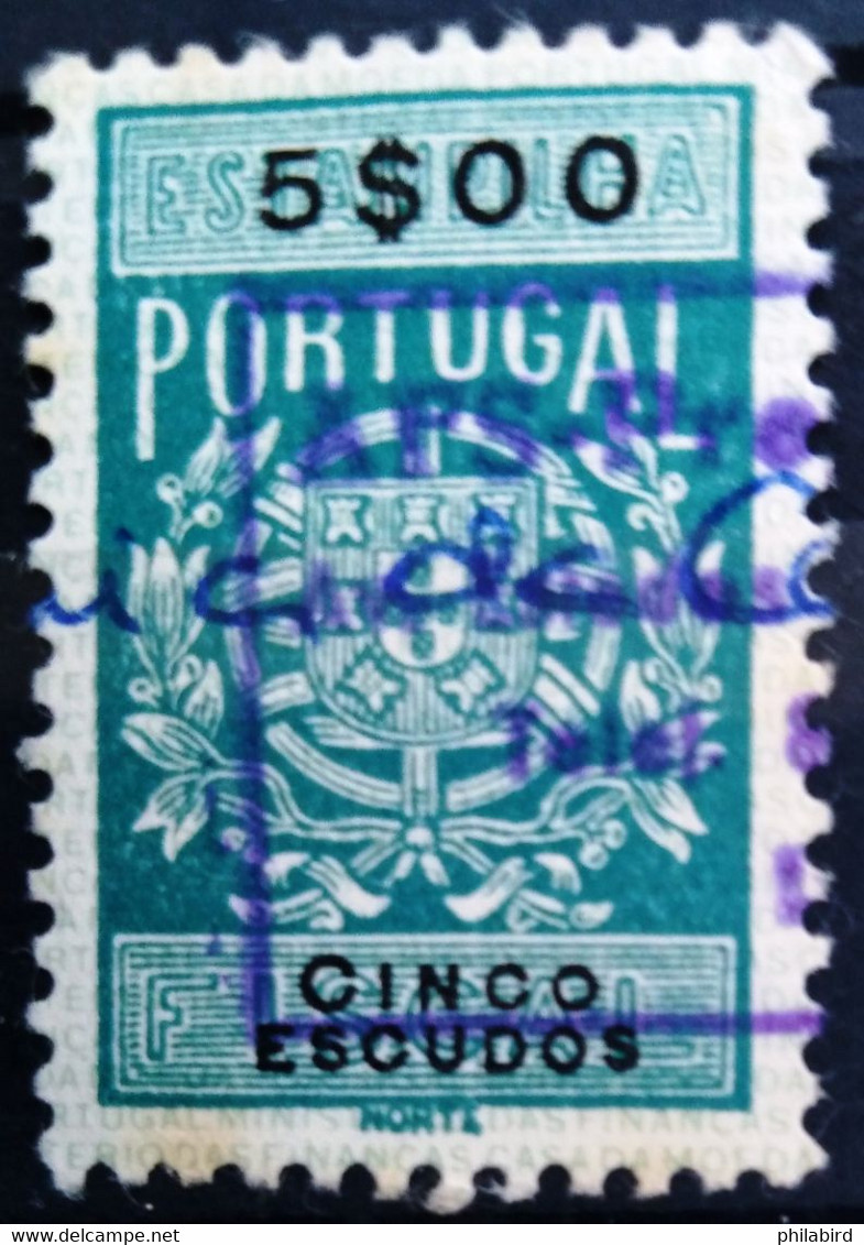 PORTUGAL                    TIMBRE FISCAL                       OBLITERE - Used Stamps