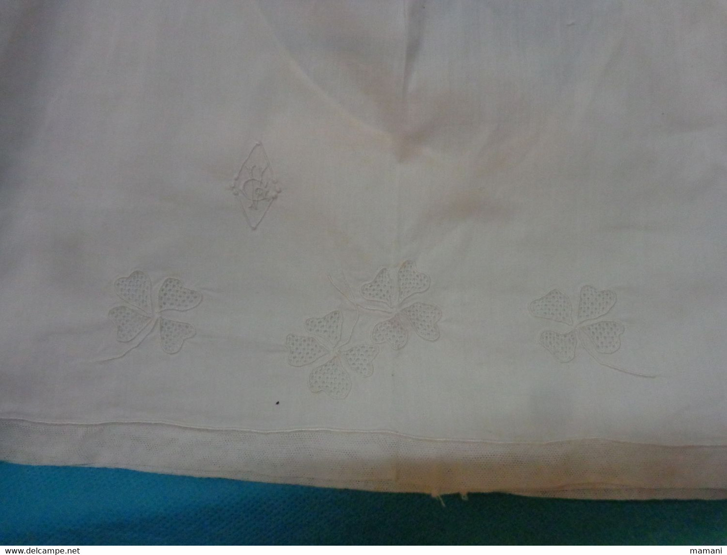 Culotte Belle Broderie Epoque ? Monogramme V G - Autres & Non Classés