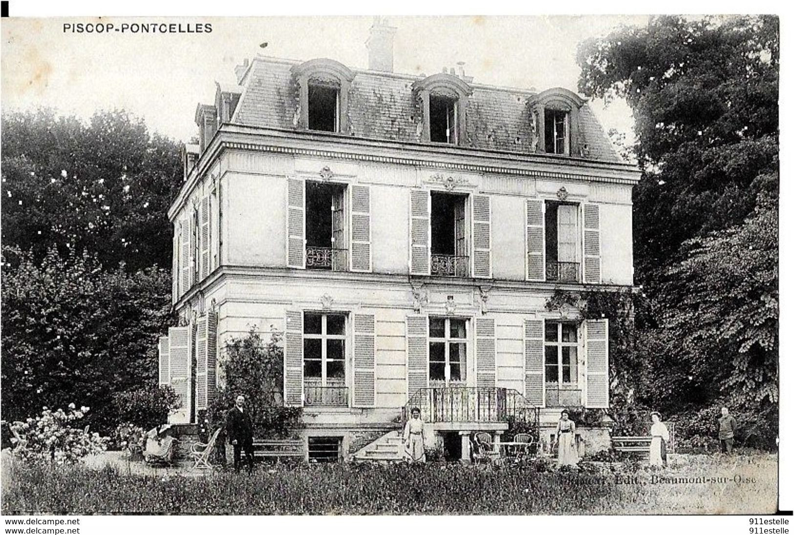 95 PISCOP -  PONCELLES .    CHATEAU - Pontcelles