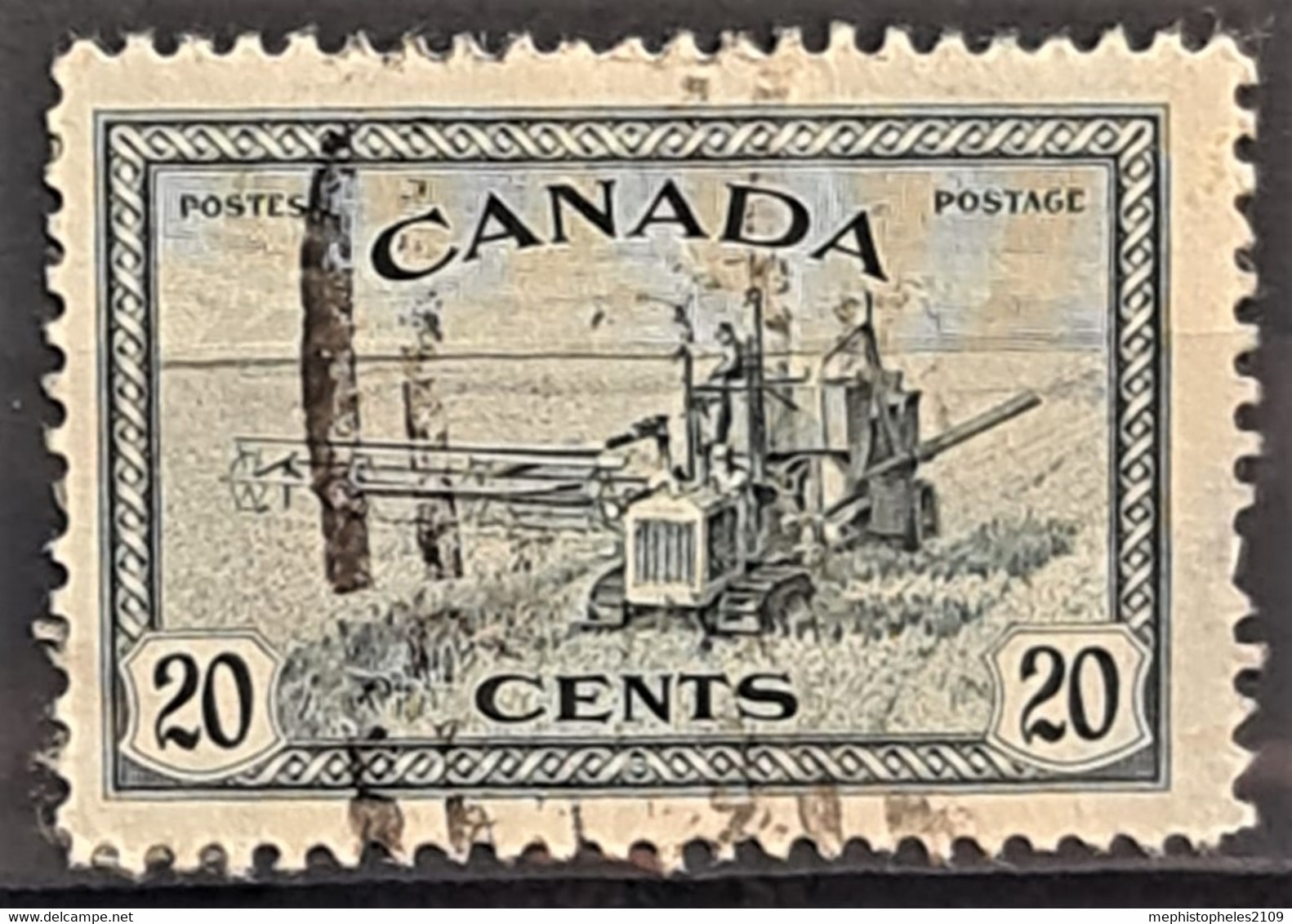 CANADA 1946 - Canceled - Sc# 271 - 20c - Used Stamps