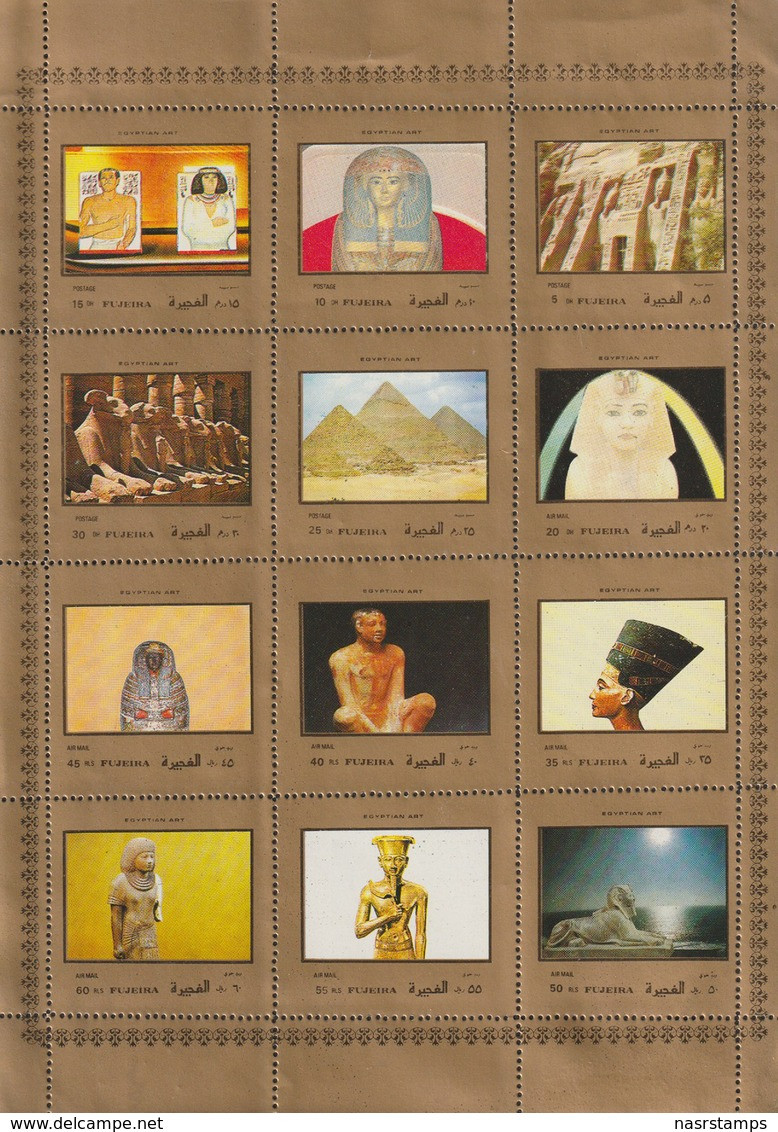 UAE - Fujeira - ( Complete Sheet - Egyptology ) - MNH (**) - Egyptologie