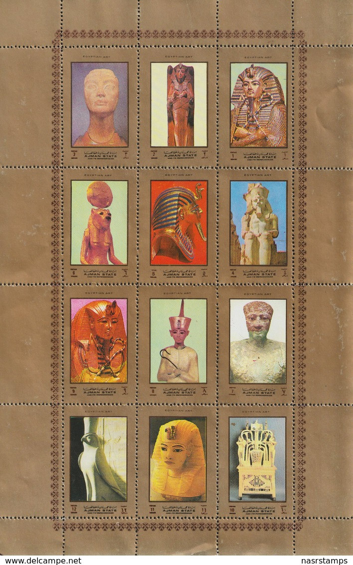 UAE - Ajman - ( Complete Sheet - Egyptology ) - MNH (**) - Aegyptologie