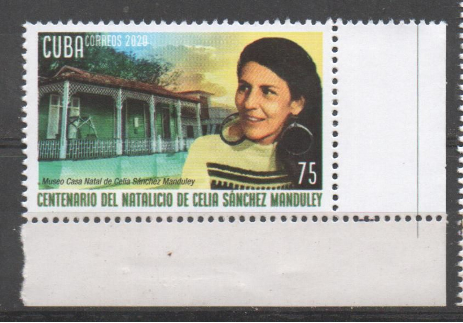 Cub2020 Centenary Of Celia Sanchez's Birthdate 1v MNH - Neufs