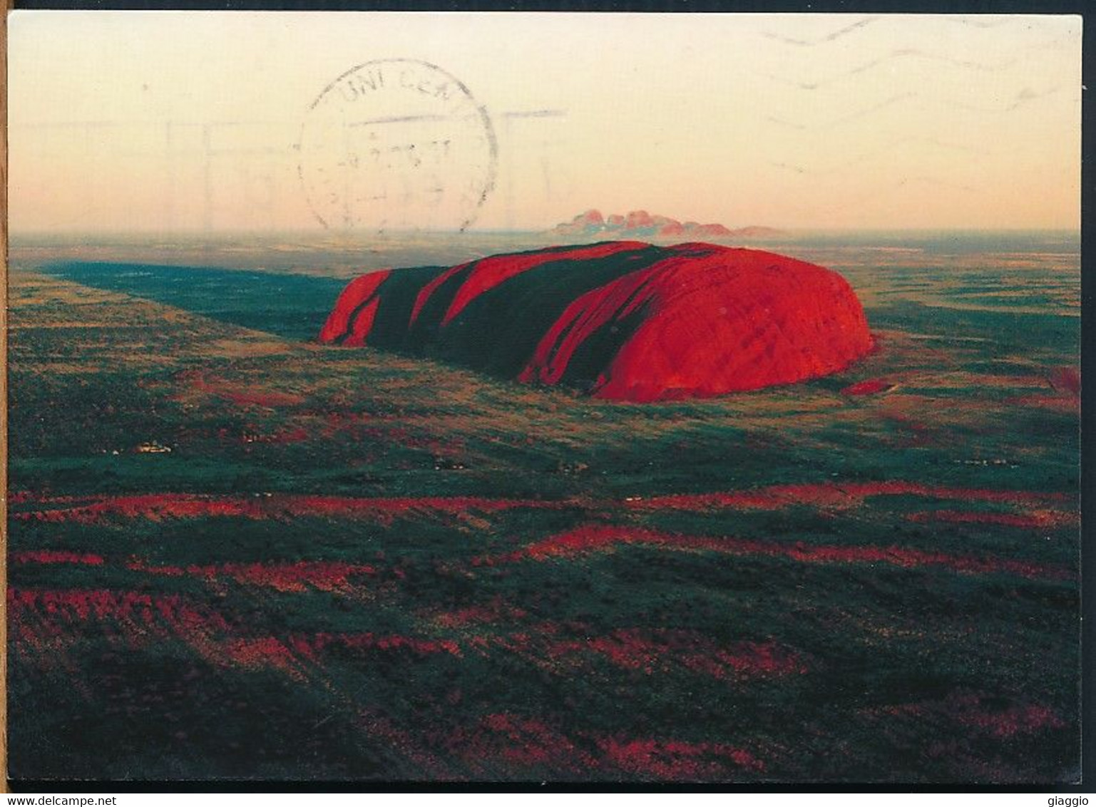 °°° 21515 - AUSTRALIA - AYERS ROCK AND THE OLGAS AT SUNRISE - 1994 With Stamps °°° - Uluru & The Olgas