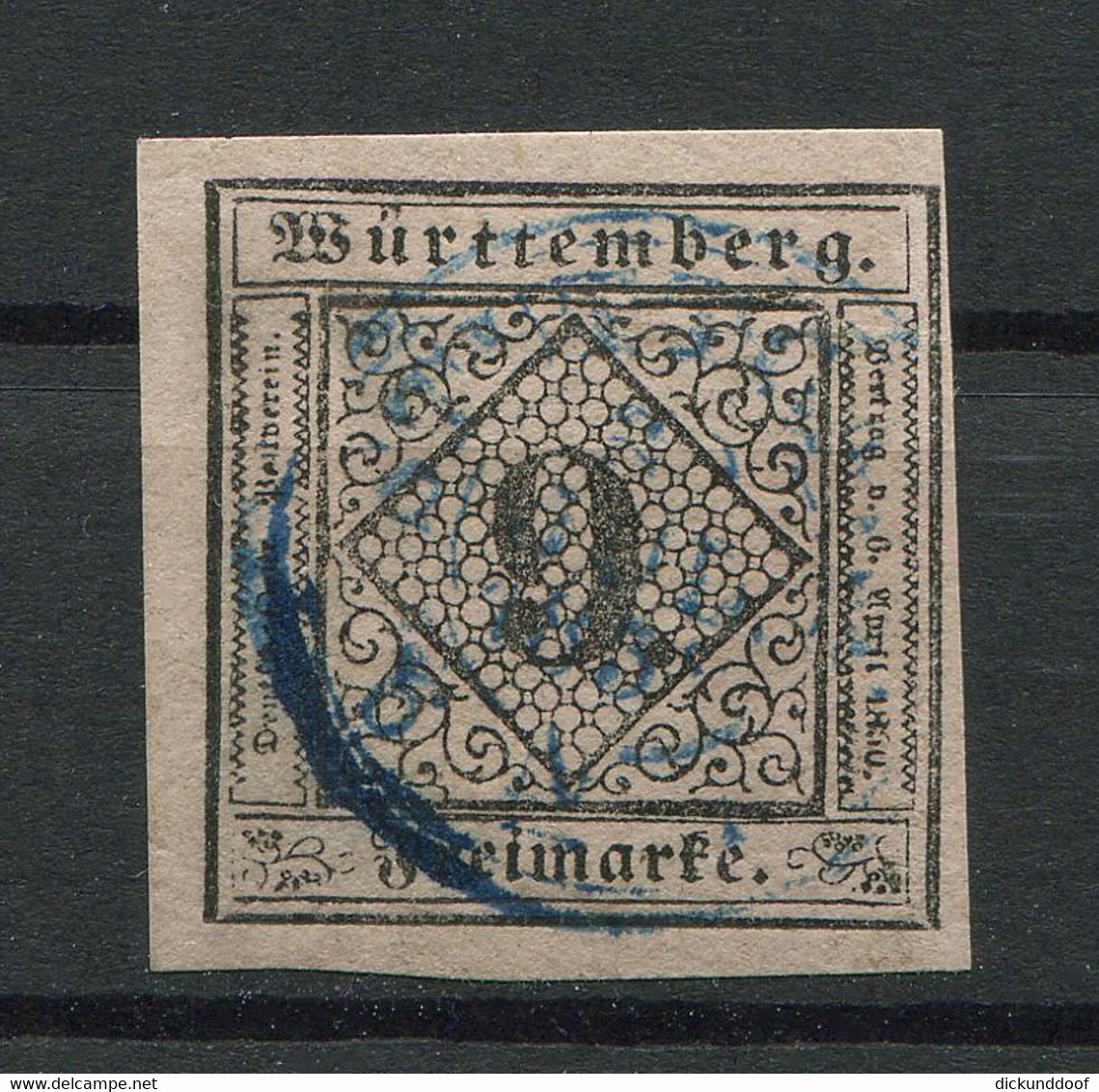 Württemberg: 9 Kr. MiNr. 4 1851 Gestempelt / Used / Oblitéré - Altri & Non Classificati