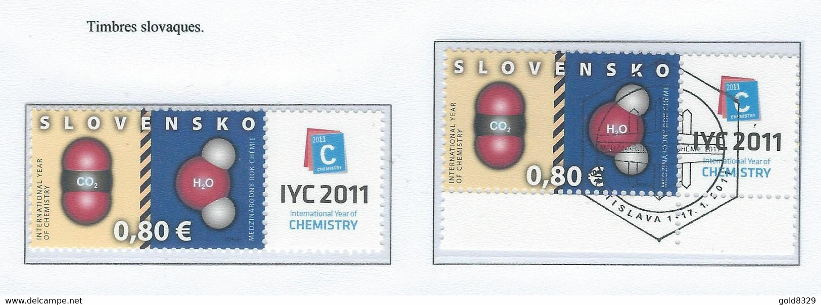 COB  4096  (MNH) + (°)  Emission Commune - Timbres De Slovénie Avec Oblitération Premier Jour - Unused Stamps