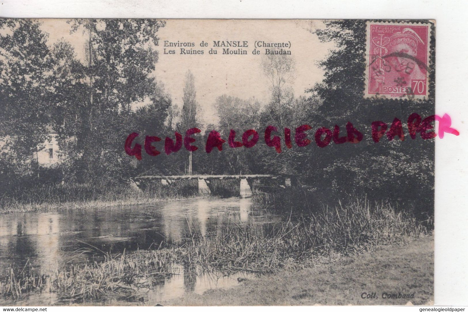 16 - MANSLE - LES RUINES DU MOULIN DE BAUDAN  -CHARENTE - Mansle