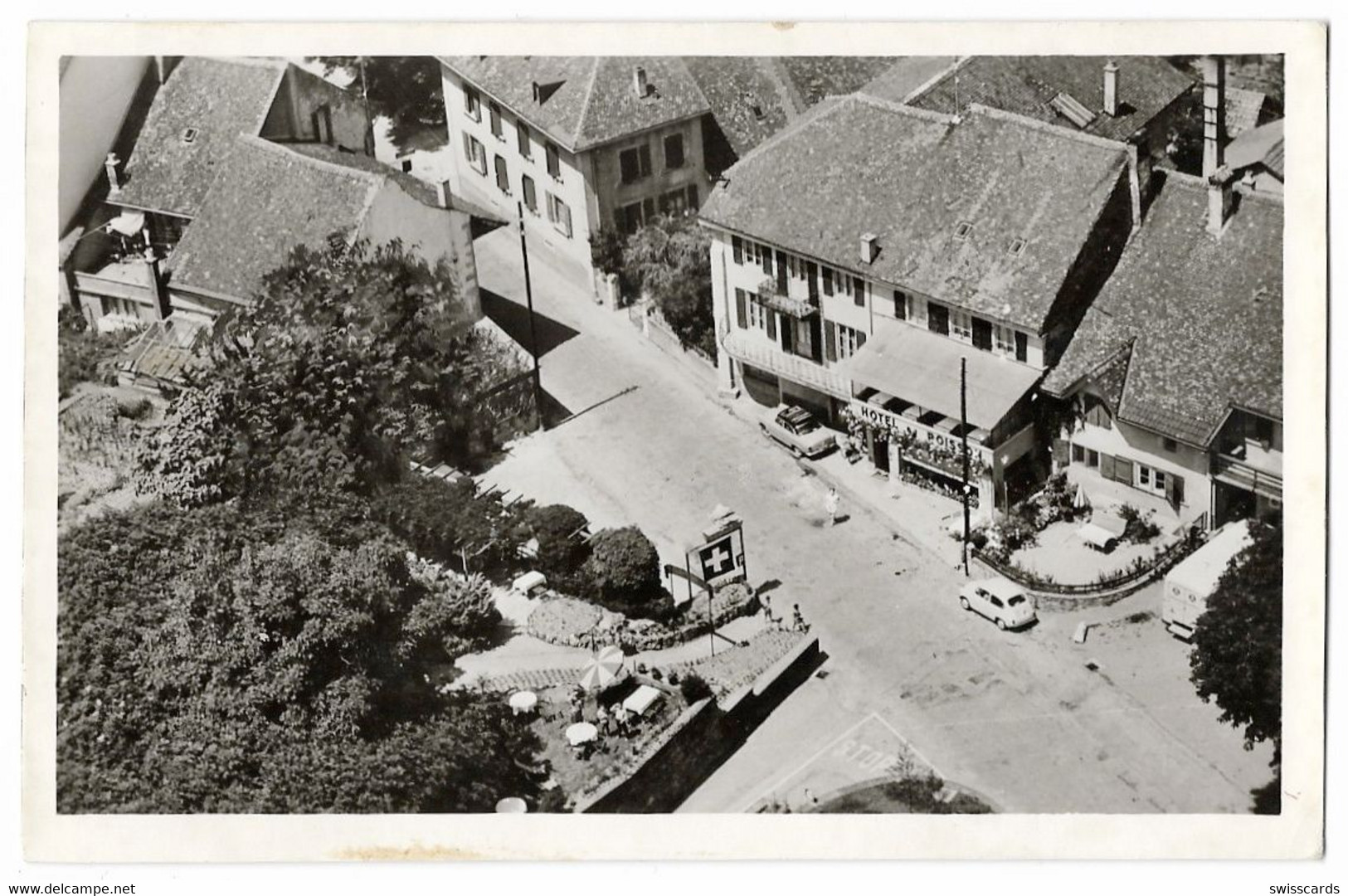 MARIN: Hôtel Du Poisson, Oldtimer - Aero-foto ~1950 - Marin