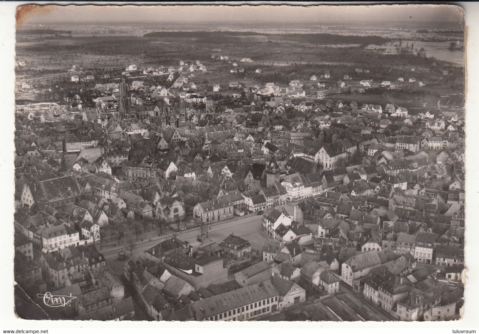 67 - Sélestat - Vue Générale Aérienne (1953) - Selestat