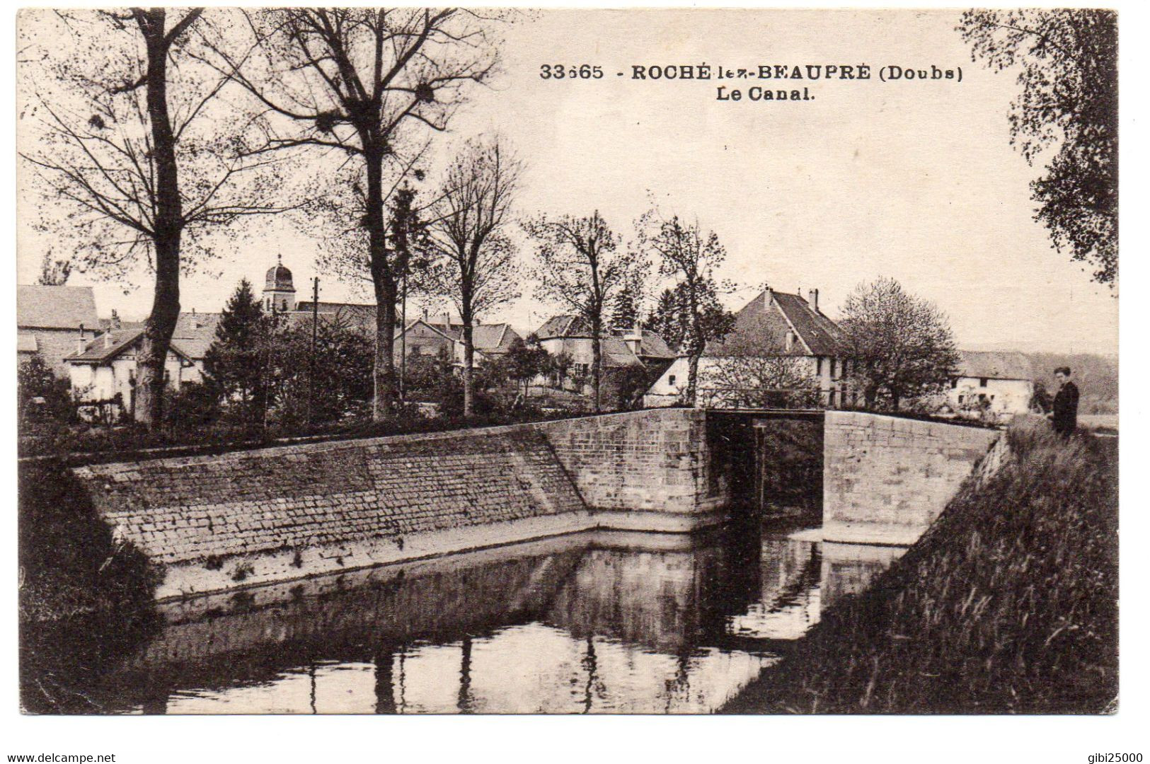 CPA DOUBS - ROCHE LEZ BEAUPRE - LE CANAL - Sonstige & Ohne Zuordnung