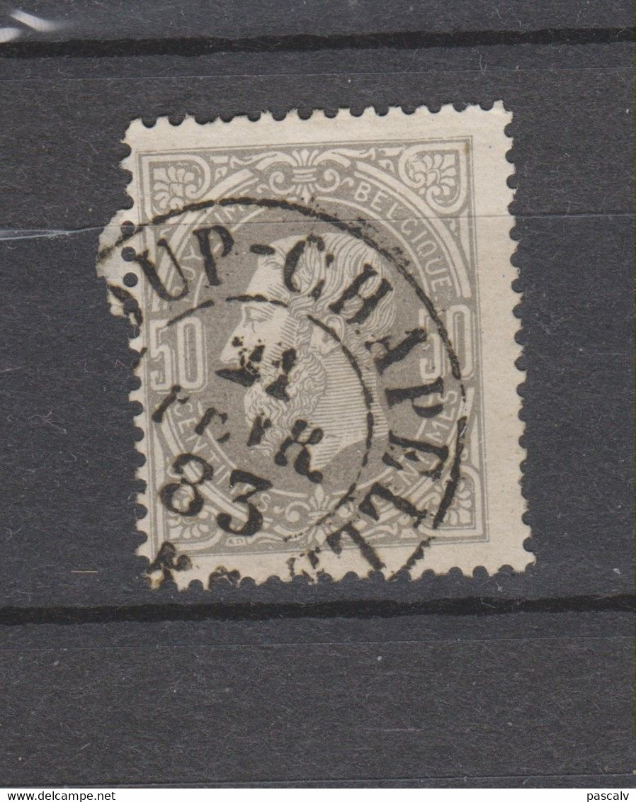 COB 35 Oblitération Centrale BASCOUP-CHAPELLE Double Cercle Cote 15€ + 12€ Coba Superbe - 1869-1883 Leopold II