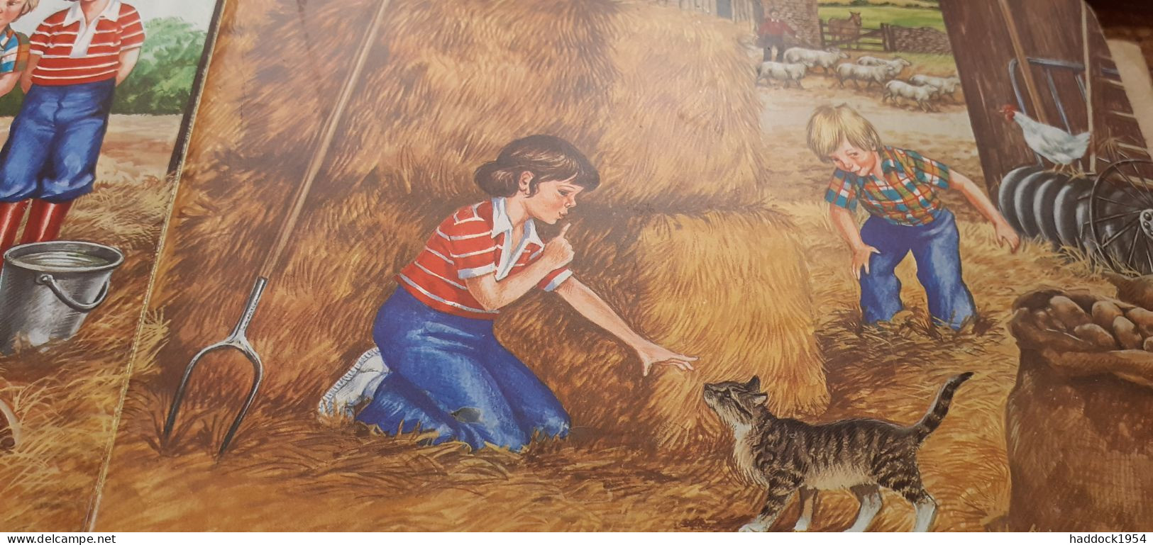 Vacances à La Ferme GISELA FISCHER Rouge Et Or 1983 - Bibliothèque Rouge Et Or