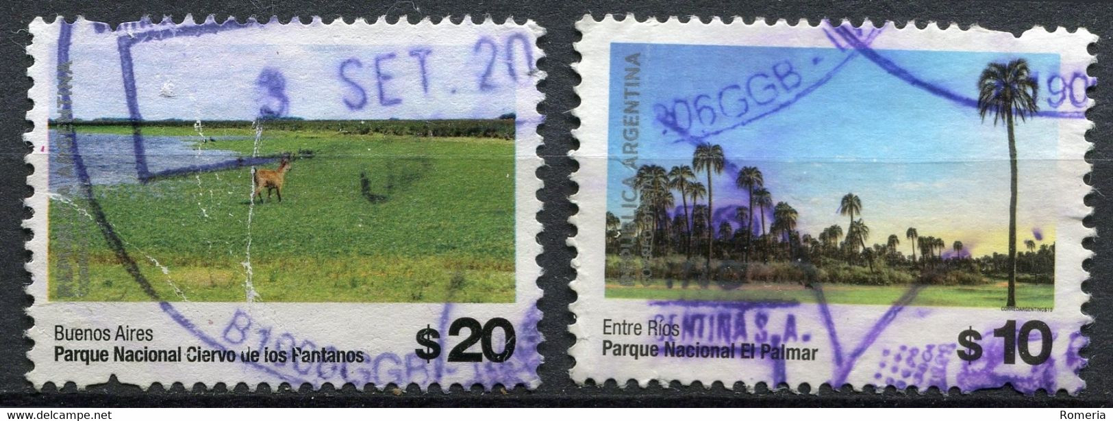 Argentine - 2019 - Yt 3196 + 3197 - Série Courante - Obl. - Used Stamps