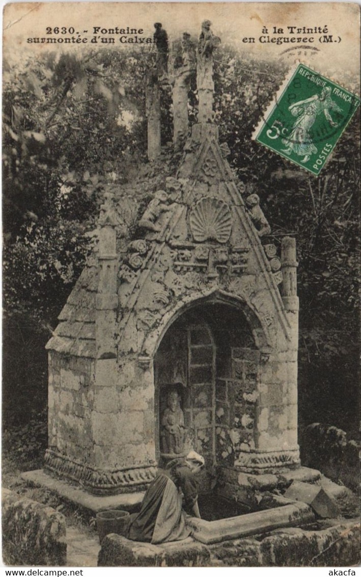 CPA Fontaine A La TRINITÉ Aurmontée D'un Calvaire En Cleguerec (27445) - Cleguerec