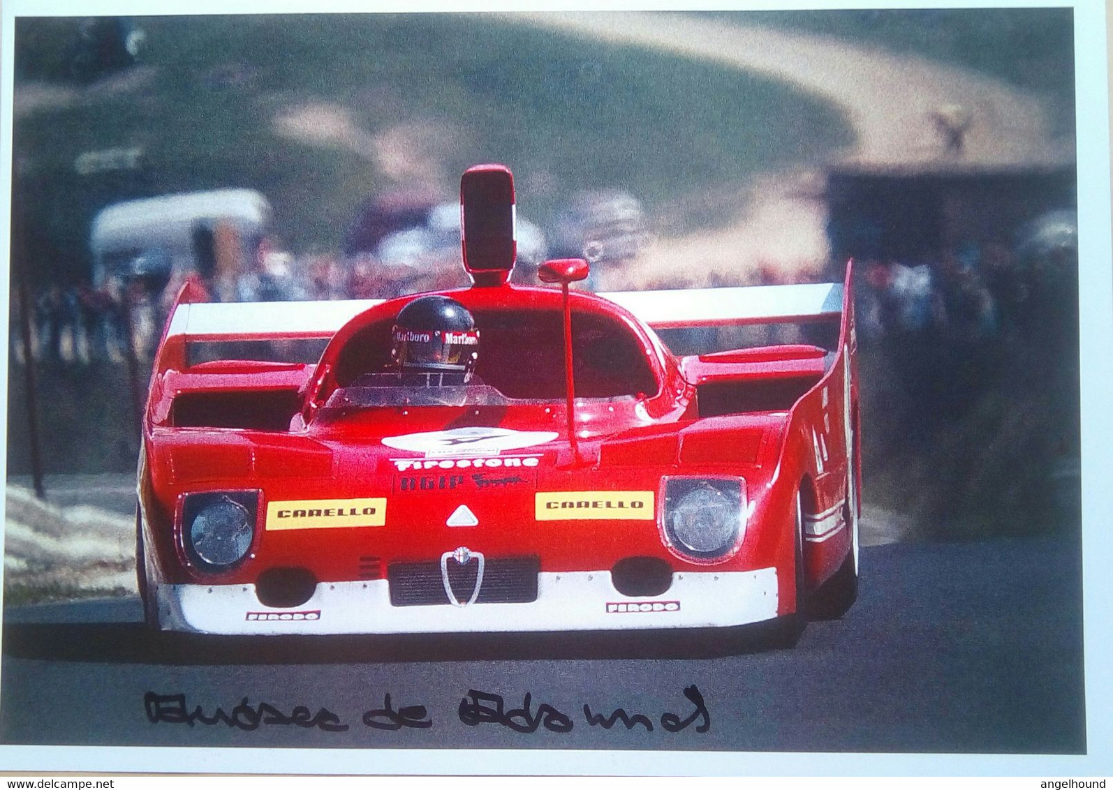 Andrea De Adamich ( Italian Race Car Driver) - Handtekening