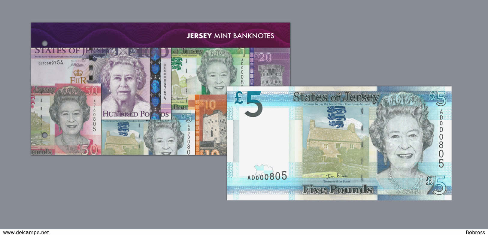 2020  £5 Mint Banknote, Jersey, MNH - Jersey