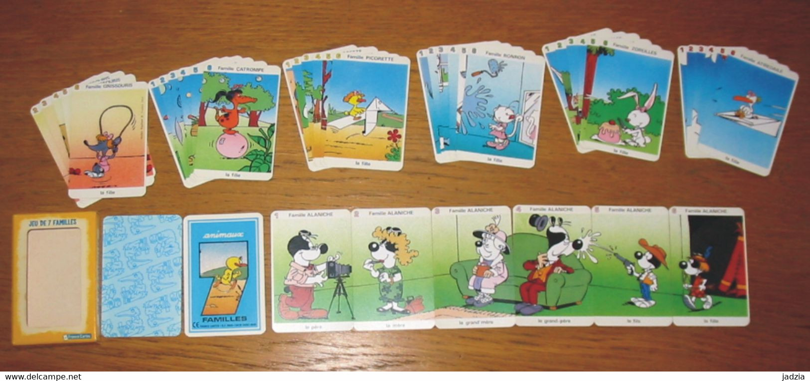 Jeu De Cartes 7 Familles Puzzle Animaux Qui Forme Un Puzzle + Boîte - Autres & Non Classés