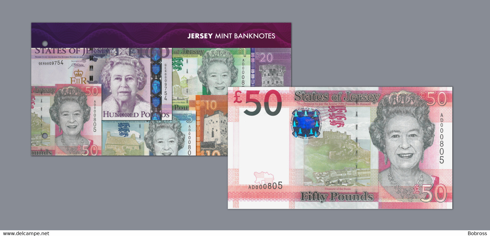 2020, £50 Mint Banknote, Jersey, MNH - Jersey