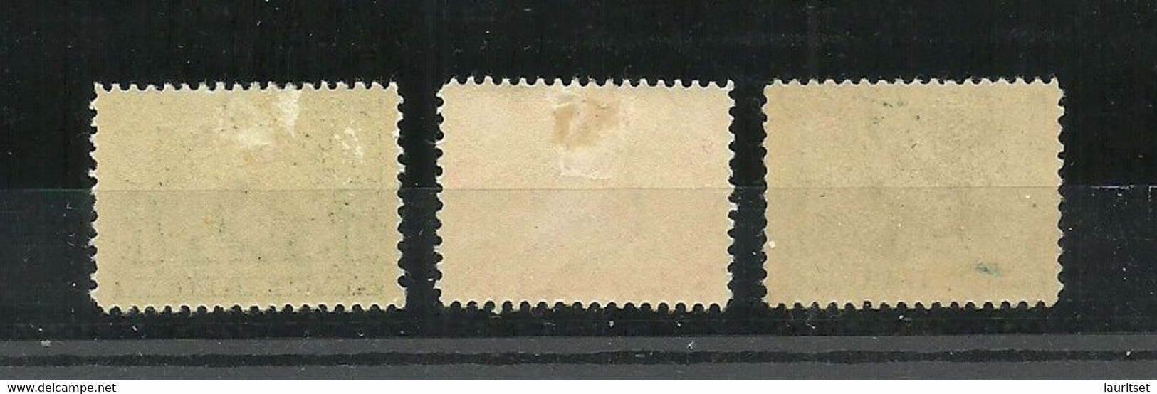 USA 1907 Michel 159 - 161 MH/MNH Light Color Shade Jamestown-Ausstellung Hampton Roads - Unused Stamps