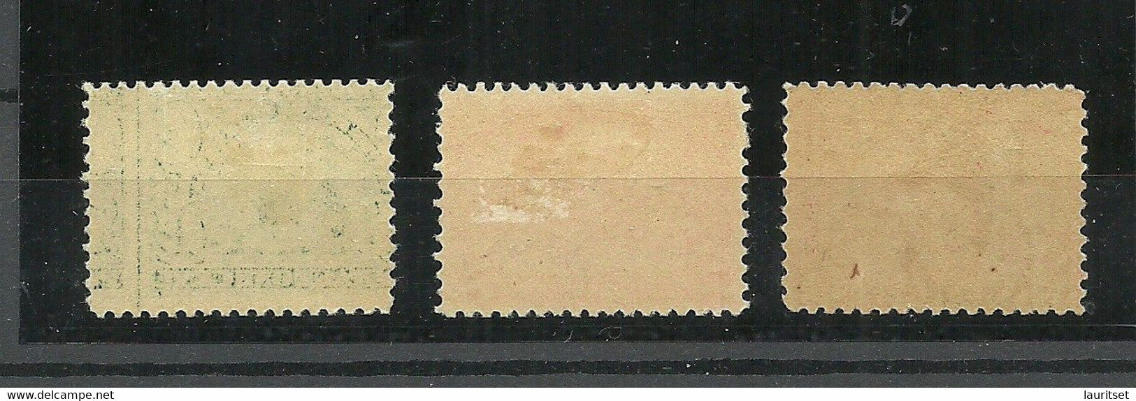 USA 1907 Michel 159 - 161 MH/MNH Dark Color Shade Jamestown-Ausstellung Hampton Roads - Unused Stamps