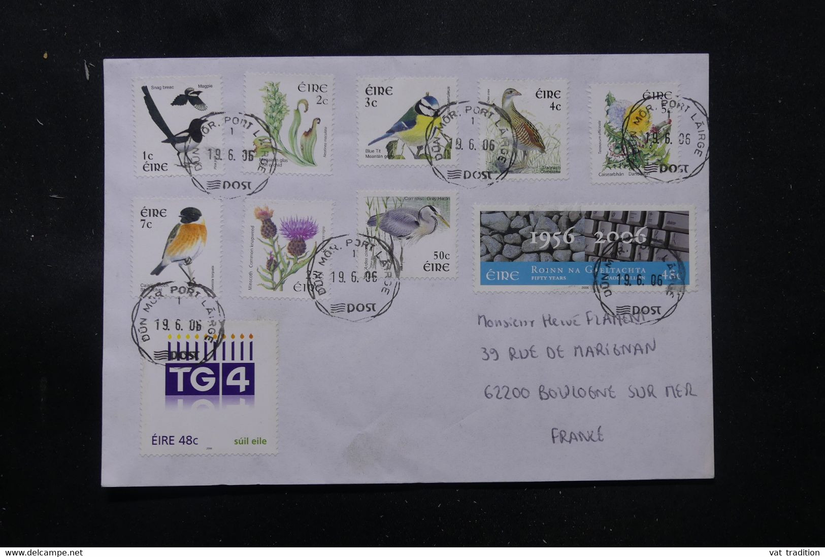 IRLANDE - Enveloppe Pour La France En 2006, Affranchissement Plaisant Dont Oiseaux - L 76295 - Brieven En Documenten