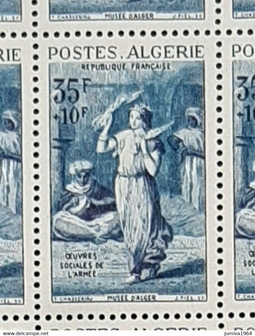 Algérie - 1957 - N° 348 - Bloc De 15 - Neufs** - TTB - Côte 135 Euros - Sonstige & Ohne Zuordnung