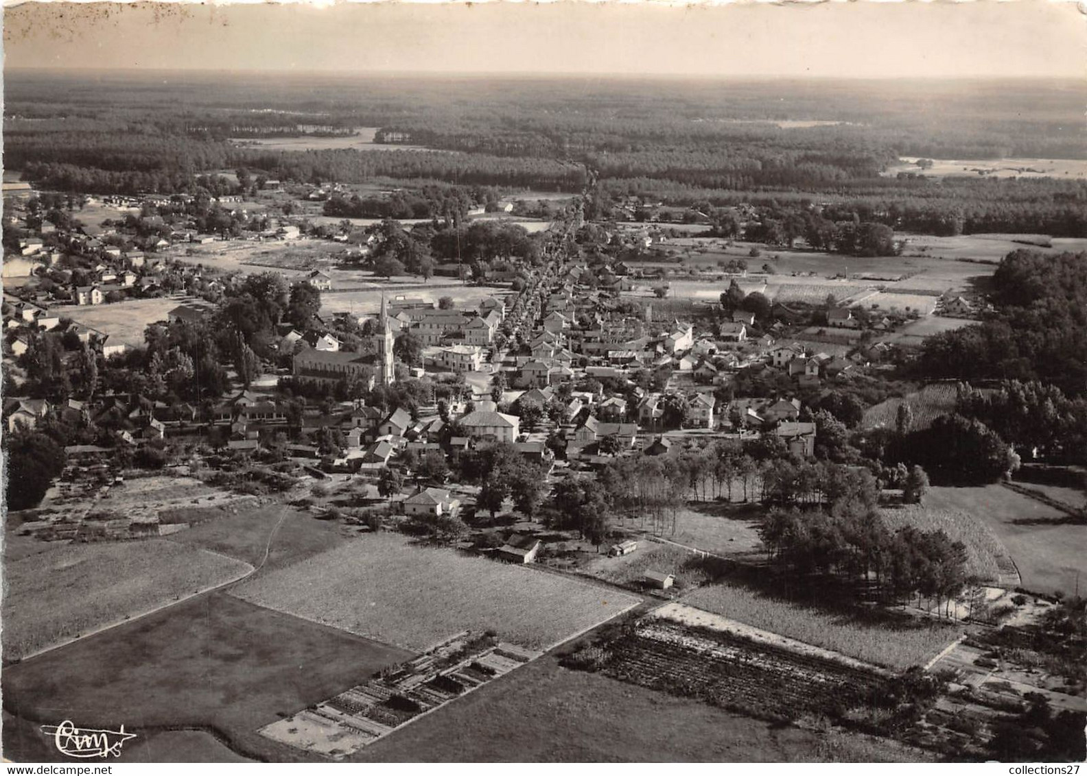 40-MIMIZAN-BOURG- VUE AERIENNE - Mimizan