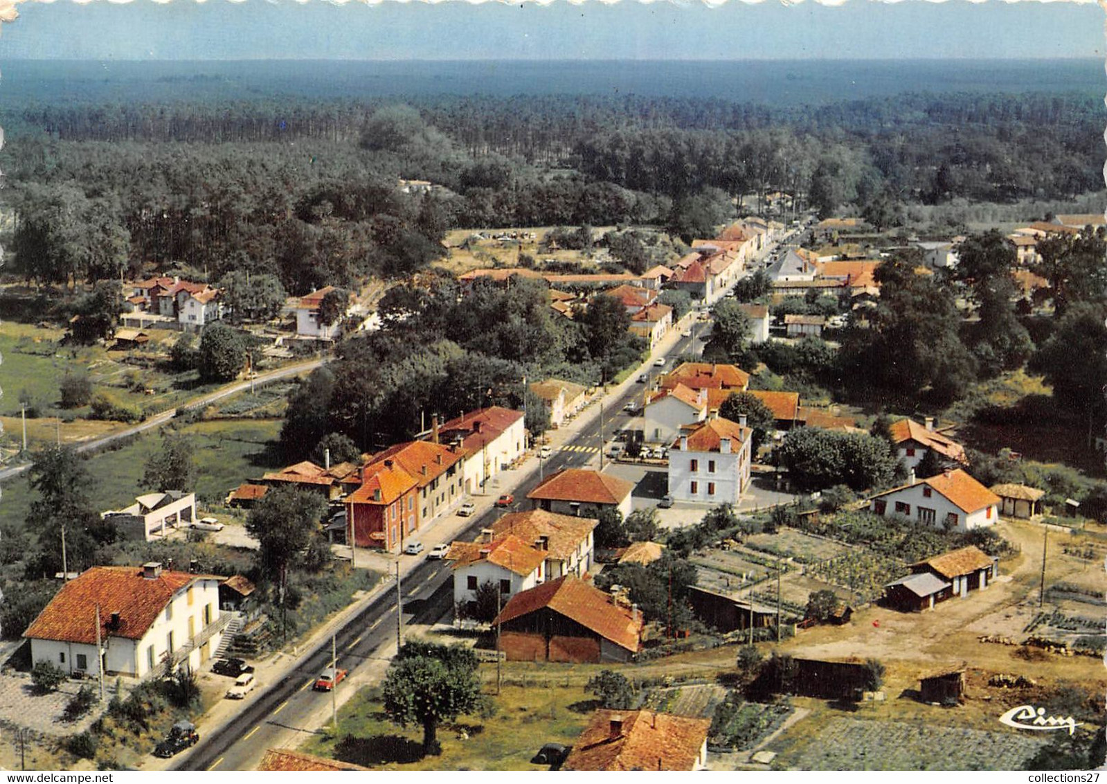 40-CASTETS-DES-LANDES- VUE PANORAMIQUE AERIENNE SUR LA NATIONALE 10 - Castets