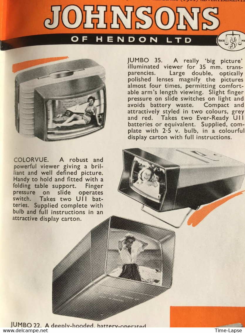 The British Journal - VINTAGE - PHOTOGRAPHIC ALMANAC 1961 - TBE ! Kodak, Arri films, Ilford, Gevaert, Agfa, Minolta