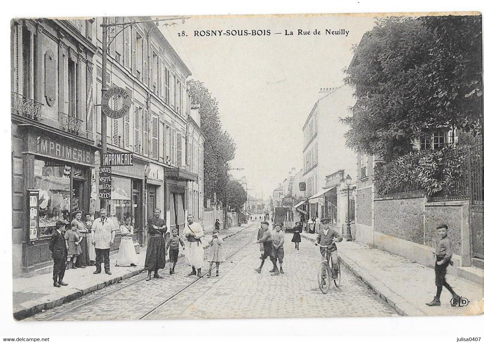 ROSNY SOUS BOIS (93) La Rue De Neuilly Commerces Belle Animation - Rosny Sous Bois
