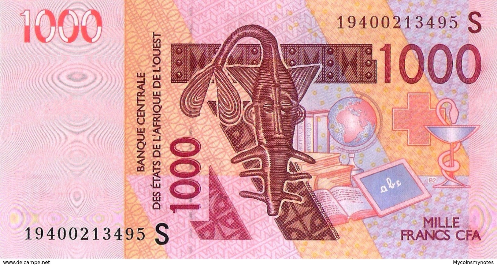 WEST AFRICAN STATES, Guinea Bissau,1000, 2019, Code S, P-NEW "Not Listed In Catalog", UNC - États D'Afrique De L'Ouest