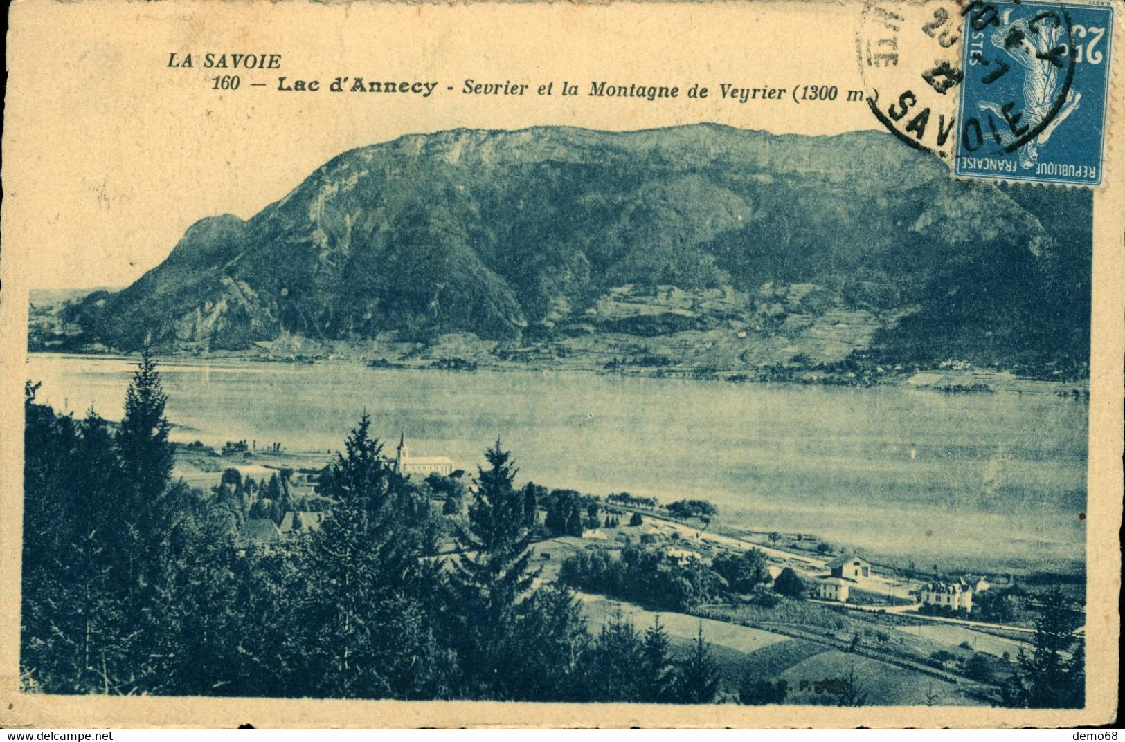 Sevrier Et La Montagne De Veyrier Lac D'Annecy CPA 74 Haute Savoie - Andere & Zonder Classificatie