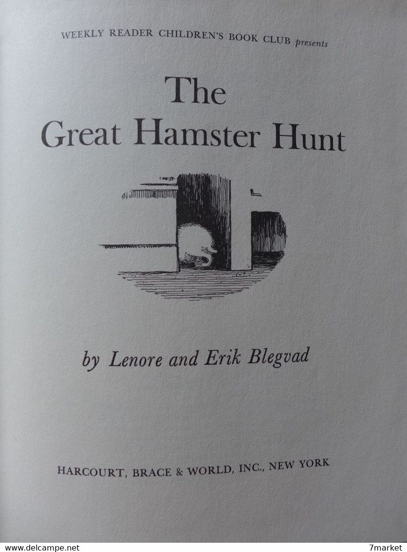 Lenore & Eric Blegvad - The Great Hamster Hunt / 1969 - Libri Illustrati